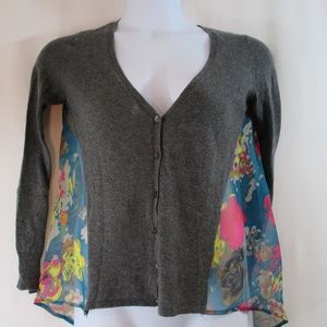 Yellow Bird Anthropologie size XS cardigan wt2